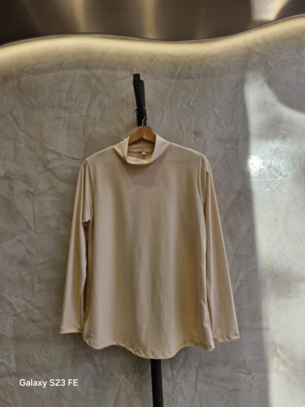Media polera modal soft corte evase - Imagen 2