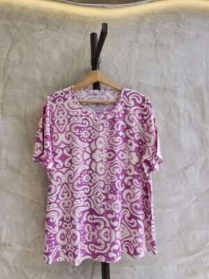 Lino elastizado estampado