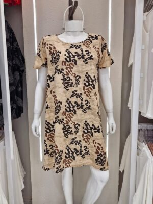 Vestido lino c/lycra