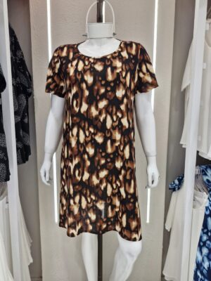 Vestido lino c/lycra "Print"