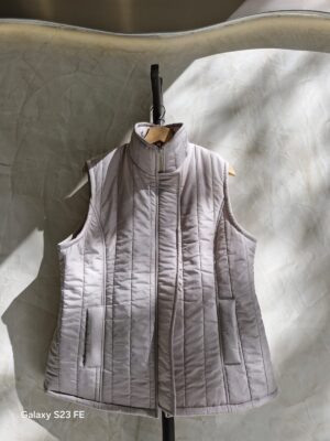 Chaleco matelaceada corte evase