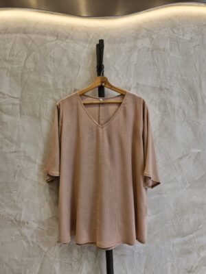 Lino elastizado V manga 3/4